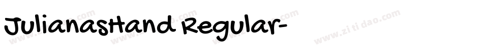 JulianasHand Regular字体转换